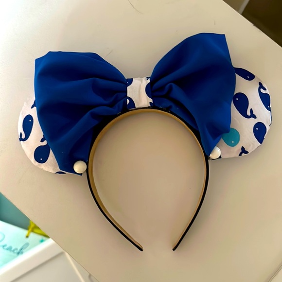 Custom Ears - whales and pearls - Picture 1 of 1